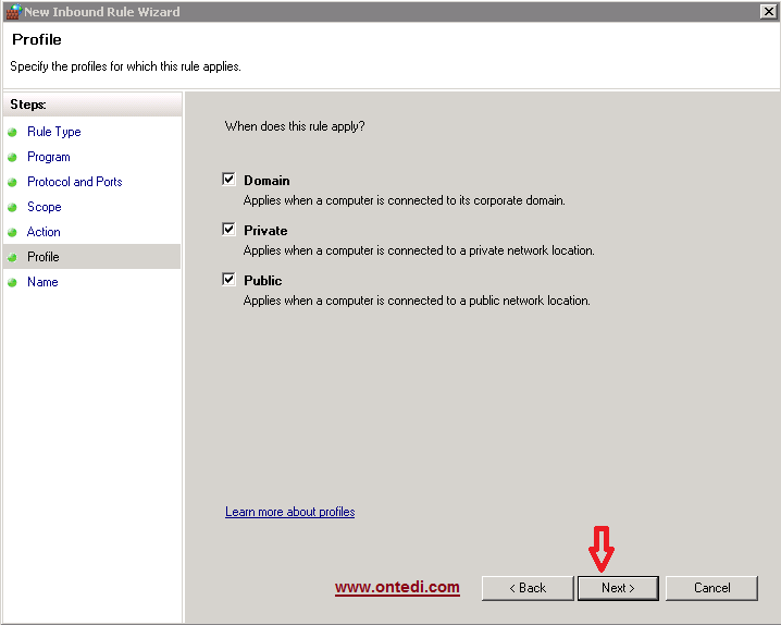Windows Server 2008'de Ip Engelleme Adım 9