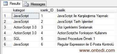 SQL'de Tabloları Inner Join ile Birleştirmek