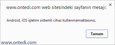 JavaScript ile Android, iPhone ve iPad Algılamak