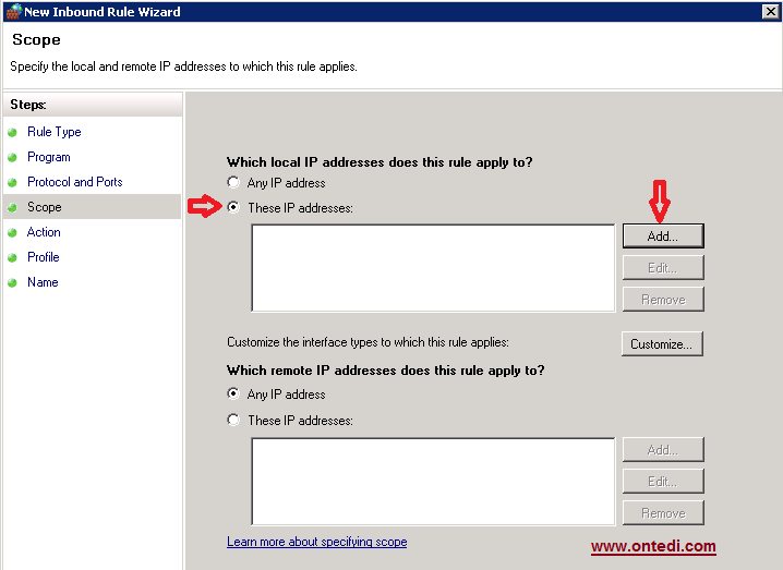 Windows Server 2008'de Ip Engelleme Adım 5