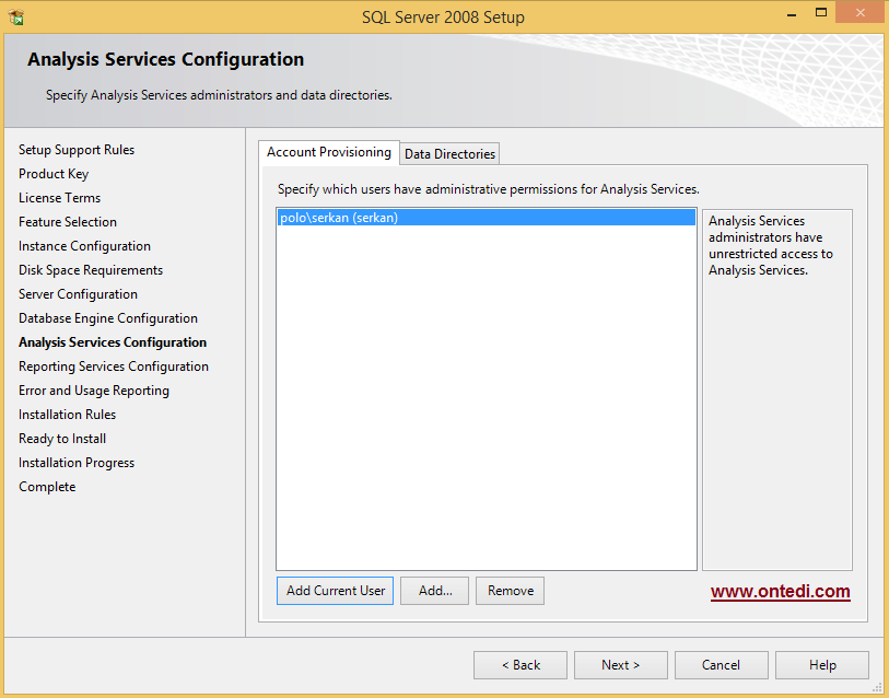 Windows 8'de SQL Server 2008 Kurulumu