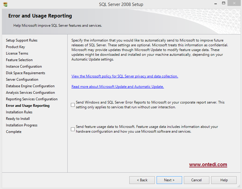 Windows 8'de SQL Server 2008 Kurulumu