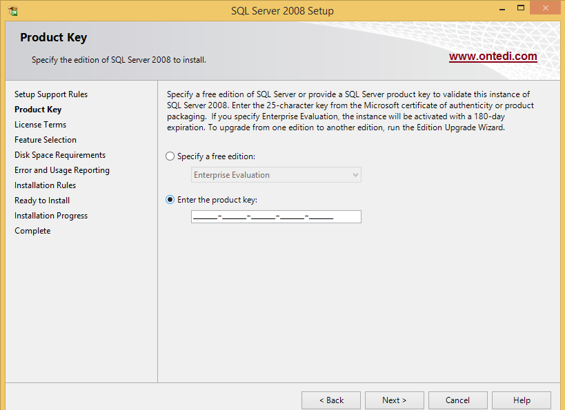 Windows 8'de SQL Server 2008 Kurulumu