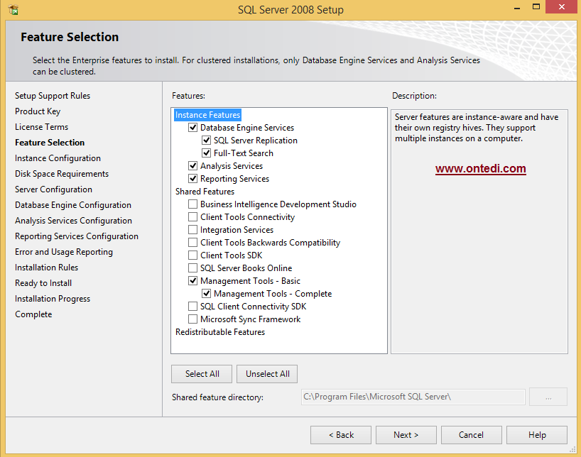 Windows 8'de SQL Server 2008 Kurulumu