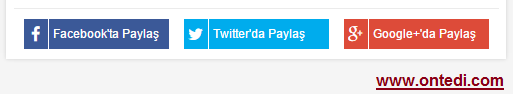 CSS ile Sosyal Mecralarda Paylaş Tasarımları Örnek 1