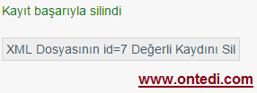 Asp.Net ile XML Oluşturma, Okuma, Silme İşlemleri