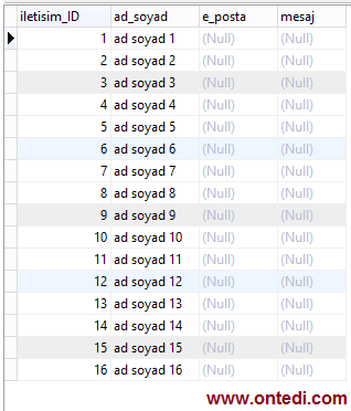 MSSQL'de Stored Procedure İçerisinde Sayfalama İşlemi Yapmak