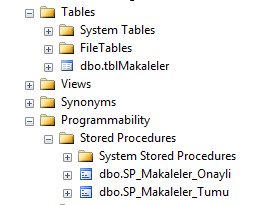 MSSQL'de Stored Procedure Kullanarak Select (Seçme) İşlemi Yapmak