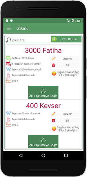 Zikirmatik Uygulaması