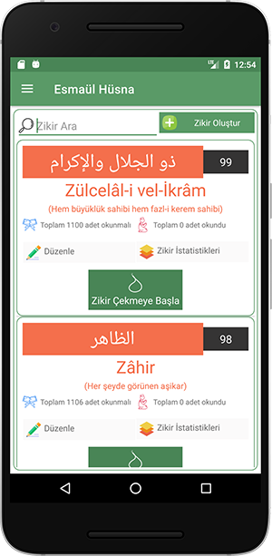 Zikirmatik Uygulaması