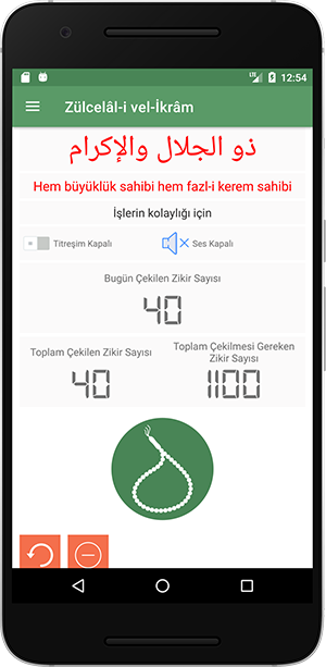 Zikirmatik Uygulaması