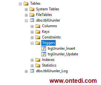 SQL Trigger, Gelişmiş Log