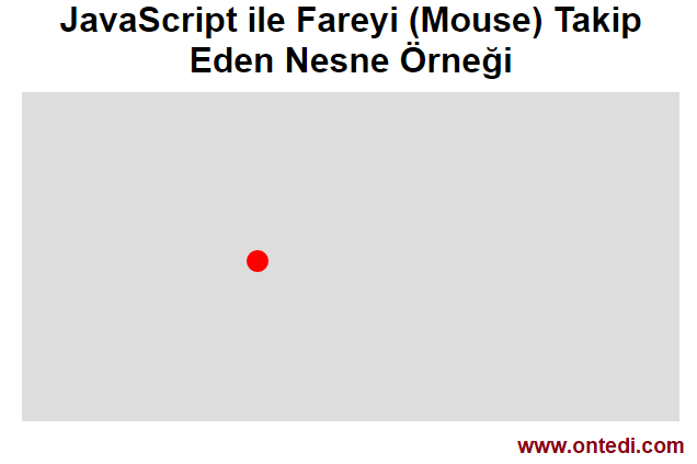 JavaScript ile Fareyi (Mouse) Takip Eden Nesne Örneği