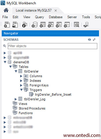 MySQL Trigger, Gelişmiş Log