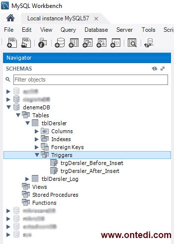 MySQL Trigger, Gelişmiş Log