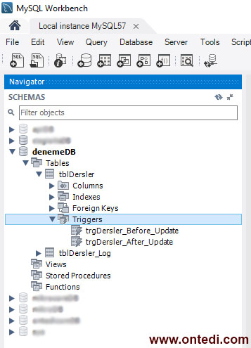 MySQL Trigger, Gelişmiş Log