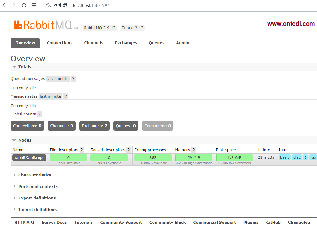 Windows'da RabbitMQ Kurulumu