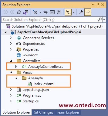 Asp.Net Core MVC Ajax File Upload Örneği