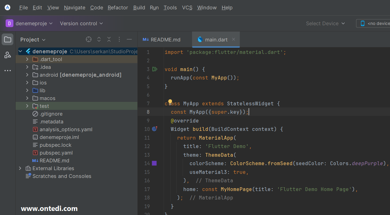 Flutter Sdk'nin Windows Ortamında Kurulumu