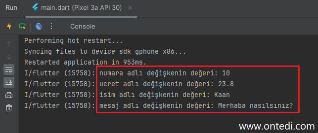 Dart Ders 3: Değişken Oluşturma Çeşitleri