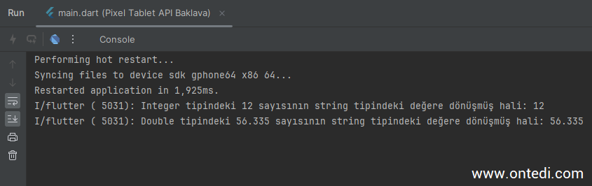 Dart Ders 8: Tür Dönüşümü