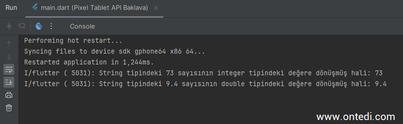 Dart Ders 8: Tür Dönüşümü