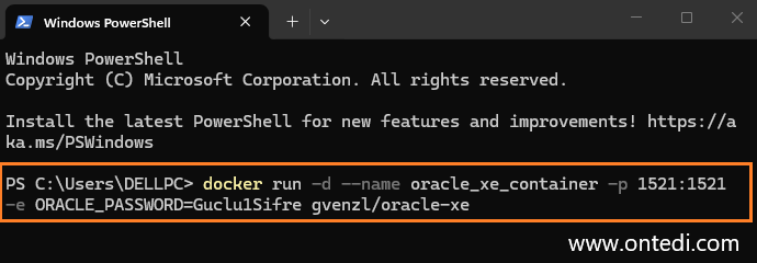 Docker ile Oracle XE Veritabanı Kurulumu