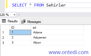 Right Outer Join Örneği 1
