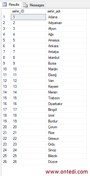 MsSQL'de Rastgele Veri Çekmek