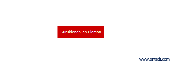 jQuery ile Sürükle Bırak Örneği